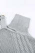 Strapped Cut Out Shoulder Turtleneck Sweater